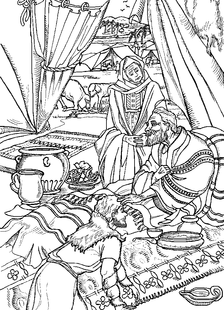 jacobs sons coloring pages - photo #24
