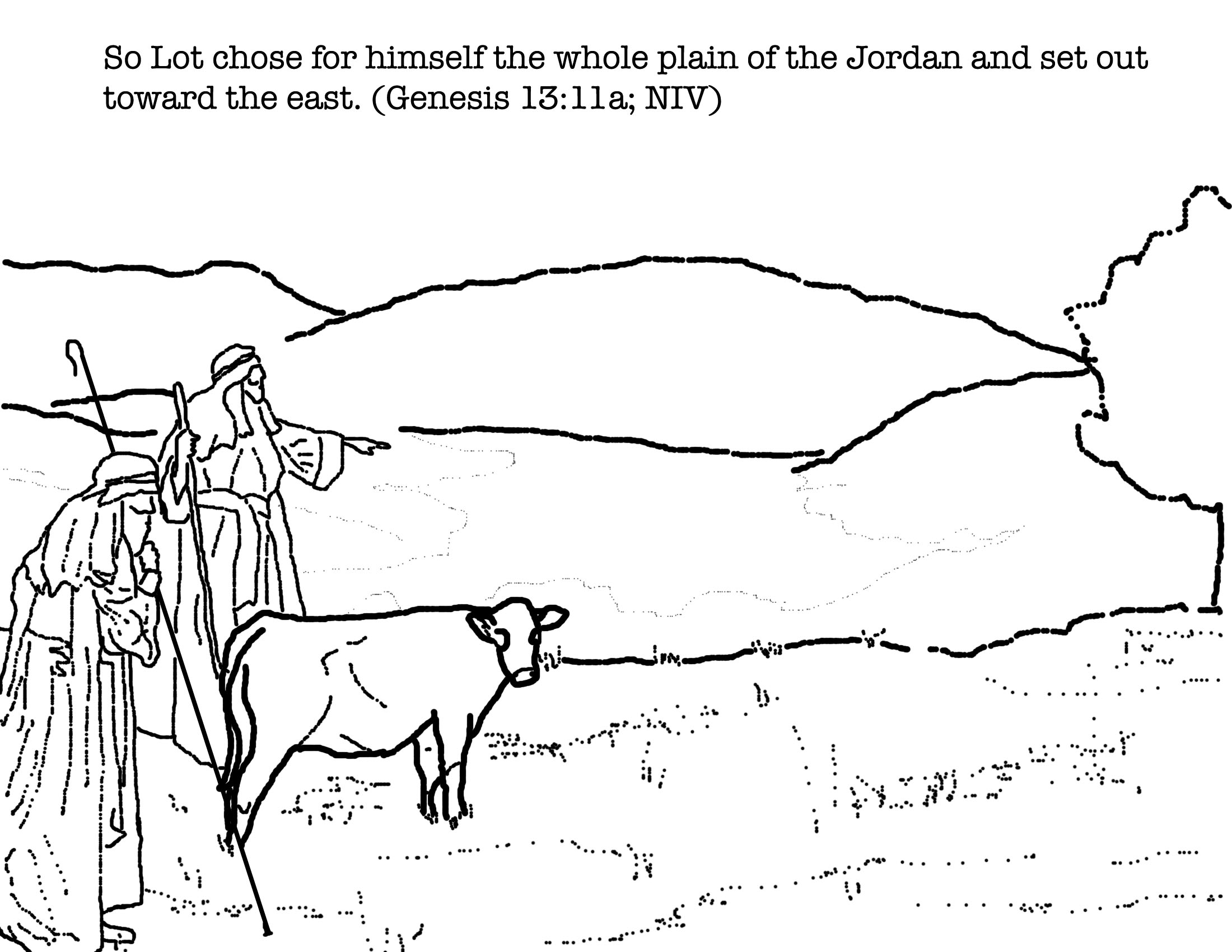 abraham and lot coloring pages - photo #23